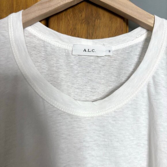 ALC Flutter Sleeve Cotton T-Shirt - Picture 6 of 7